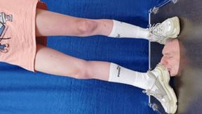 Floor-face crushed by 18 yo girl in dirty Balenciaga sneakers (part 3b of 4), flo458x 2160p