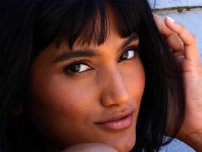 Indian MILF Angel Constance strips solo