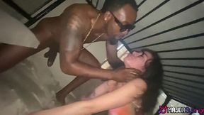 Rome Major & Bruno Dickemz Tag Team & Pound Slim Baddie Sisi Pesos' Tight Pussy