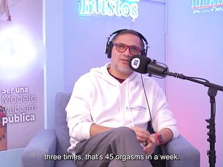 Ecuadorian Paola Rivera masturbates greater amount than 15 times a week for her fans - BIGTITS-FUCKMACHINE on Juan Bustos Podcast