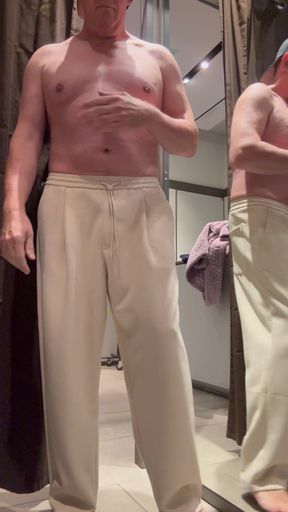 Naked in changing room Zara Beijing