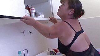 Chubby Hairy Midget Grandma Gets Rough Big Black Cock Fucked