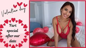 Valentine's Day and dinner made my tummy ache: stinky farts