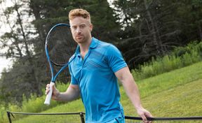 Rough anal on the tennis court for Tim James & Malik Delgaty