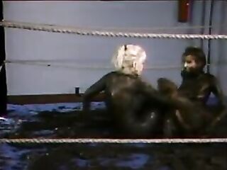 Misty Rain and chick mud wrestling