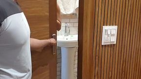 The TV repair guy fucks horny housewife when her husband's at work