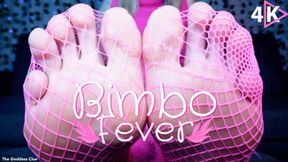 Bimbo Fever - 4K - The Goddess Clue, Fishnet Feet, Bimbofication, Sissification, Stupification and Foot Slave Training