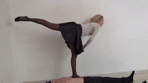 Candy trampling in stockings (MP4 FULL HD)