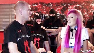 Slim German Barely Legal Jay Bo 19 yo First Cummed Gang Bang Sex