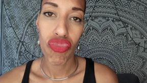 Red lip sniffing