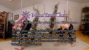 4k UHD part 1 of 2: Topless shibari fun, very erotic bondage predicament, giving lots of shaking orgams