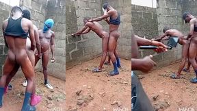 banging group sex outside with chubby bottom