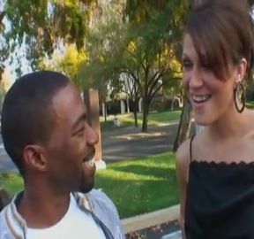 Skinny tanned granny enjoys making love with black guy