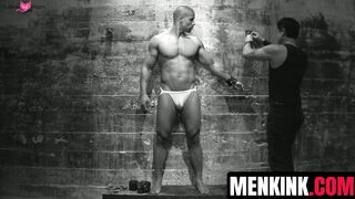 Robert Axel endures shocks from zapper and water spray torment