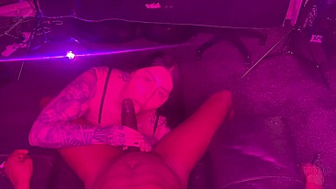 Maddison black gives sloppy throat to bbc