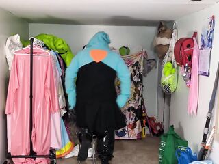 Plush Gardevoir Hoodie and PVC Layers, Breathplay, and Shove Ball Gag