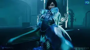 Slime Tifa dildo play