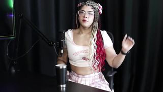 She chatted about choosing her name, having a sexual disorder and receiving threats and many hate comments for being trans - Sofie Manstick (Ts) (SHEER/CRIMSON)