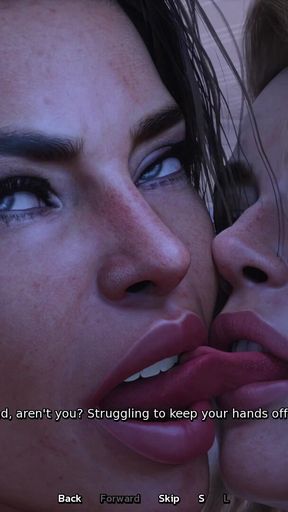 Stunning moment from &quot;MILF Step Aunty Taught Innocent Stepson How to Pleasure His Stepmom - 3D Hentai Animated Porn - Life&quot;