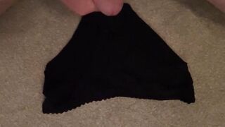 Cumming inside my Step Sisters Underwear as she watches