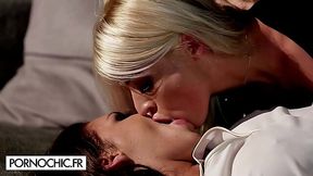 Double Penetration and Facials for Pornochic Beauties Chloe and Henessy