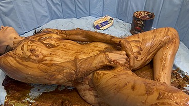 Food Sploshing with a Sex Toy Orgasm (WAM)