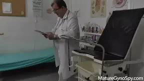 Mature Gyno Secret- Gyno doctor records his mature female patient on a cam