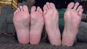 Womens and mens bare feet cc