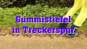 Wellies in tractor track - Gummistiefel in Treckerspur