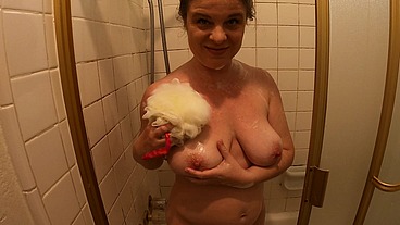 soapy stepmom needs help in the shower