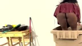 stomping - Giantess MXDominion finds Teenie on Floor and Stomps it to Oblivion in her giant trash Can 1080, female dominaion, giantess, mind fuck