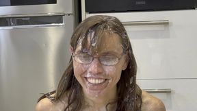 hilarious cum bukkake (fake homemade cum)