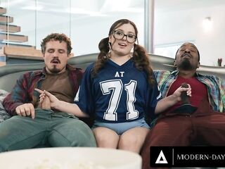 MODERN-DAY SINS - Wicked Teen Leana Lovings Has Sneaky Sex With Stepdad's Buddies Behind His Back