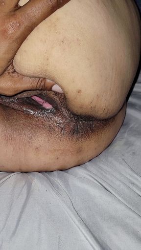 Wet ass pussy and ass play