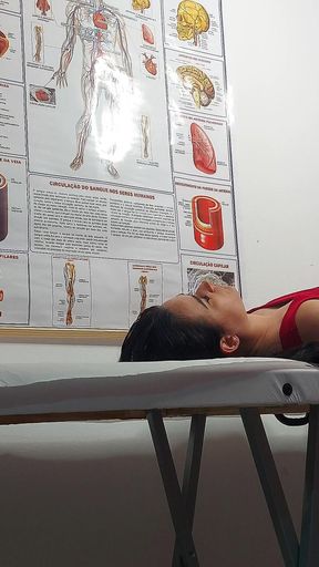 Gynecologist Sticks Dildo in Pussy, Fingers in Ass and Fucks Patient!