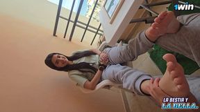 my bestfriend gets banged raw by yours truly on the balcony amateur!!