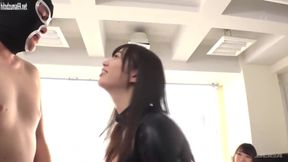 Brunette Japsploitation: Strapped-up Sub&#039;s Anal Awakening