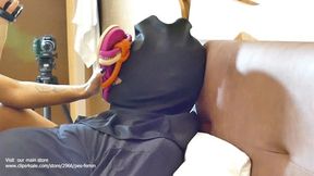 SABINNA DOMINATING MALE SLAVE ORDERING HIM SNIFF AND LICK HER SLIPPERS