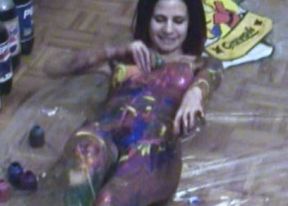 Roxanne's fun with body painting