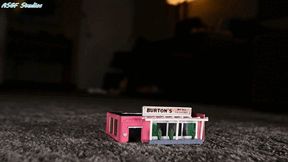 Little shop SMASHED under big FEET - MOV