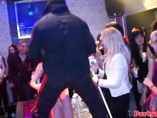 Real party euro amateurs visit strippers