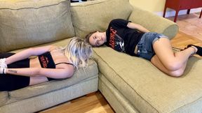 Tied Talette 3 from Babysitter Blues Mp4-Blake LaVista and Rosie hogtied and at the mercy of Bobby