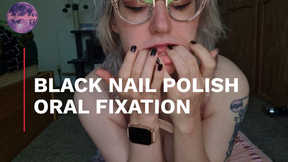 Black Nail Polish Oral Fixation