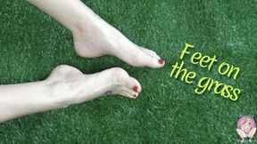 Feet on the grass