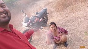 Exhibitionist Indian Couple Fucking Wild in Jungle Outdoor Adventure