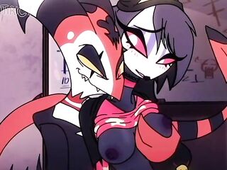 Blitzo banging stepdaughter Octavia Helluva Boss