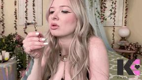 Unaware Giantess Goddess Discovers & Vores Tiny After Smoking!