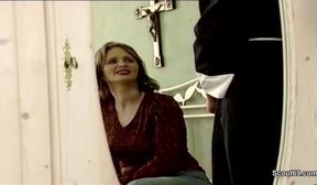 German Nun Seduce to Fuck by Prister in Classic Porn Movie