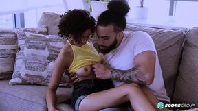 Dani Diaz gets dominated by a strong partner due to her petite frame