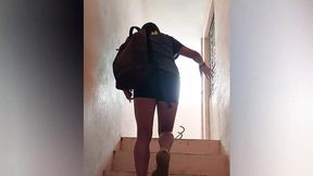 After class, I rode my teacher's cock&#x1F346;, savoring his hot cum juice on my ass&#x1F351;